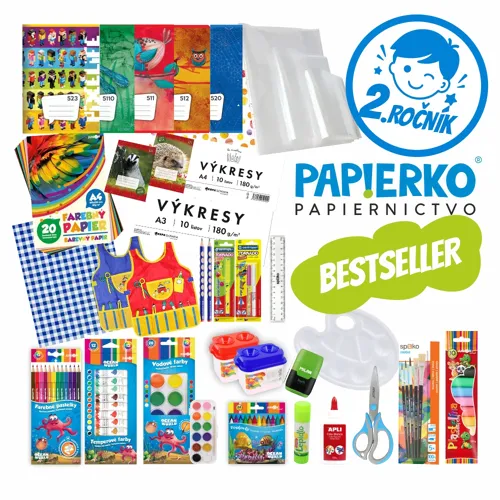 PAPIERKO univerzálny balíček školských potrieb / 2.ročník