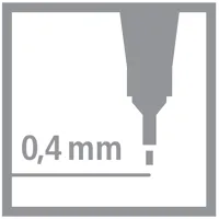 Jemný liner STABILO dr!ver 0,4 mm - sada 4 farby (8)