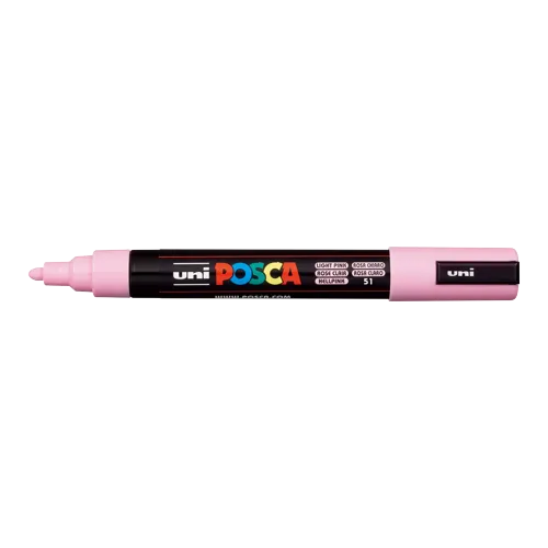 POSCA PC-5M univerzálny akrylový popisovač, 2,5mm, svetlo ružová