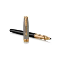 Roller PARKER Sonnet Silver & Black GT -F- black (1)