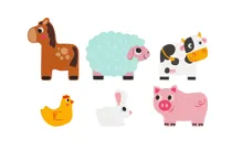 Vkladacie viacvrstvové puzzle Farma (6)