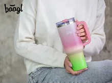 BAAGL B-Cup Strawberry Matcha, ( maxi termohrnček so slamkou ), 1180 ml (5)