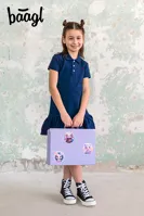 BAAGL Skladací školský kufrík Miláčikovia s kovaním (4)