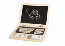 Drevený notebook s tabuľou Drevený notebook s tabuľou