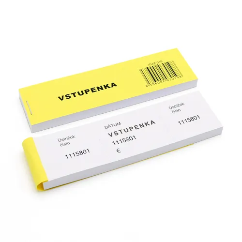 Vstupenka trojdielna číslovaná 19 /100 ks/