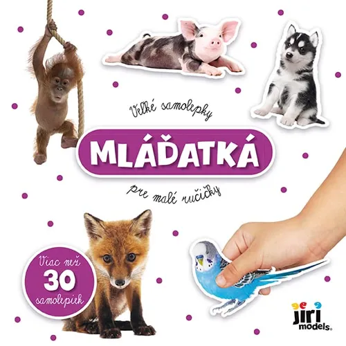 Samolepková knižka - Mláďatká (veľké samolepky pre malé ručičky)