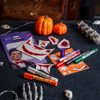 Legami Creepy Tattoos - sada 10 ks tetovania na tvár - Jazvy (5)