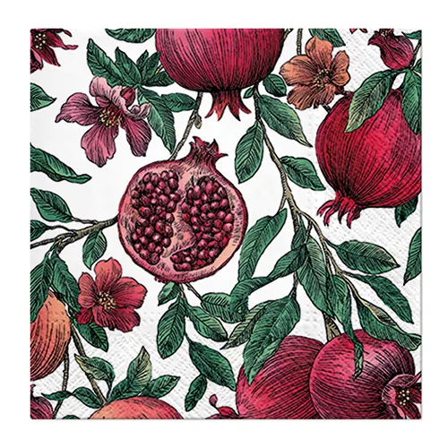 Obrúsky PAW L 33x33cm Pomegranate