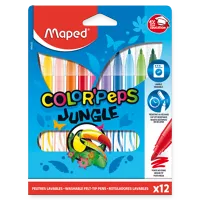 Detské fixky Maped Color'Peps Jungle - 12 farieb