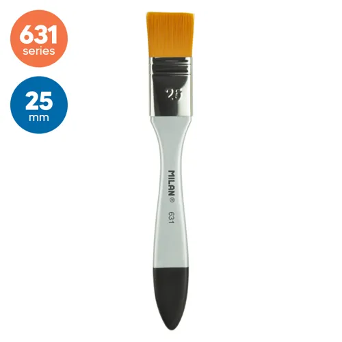 Štetec plochý MILAN, široký, séria 631 Premium Synthetic