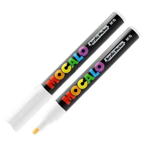 Popisovač M&G Acrylic Marker 2 mm akrylový, biely S100