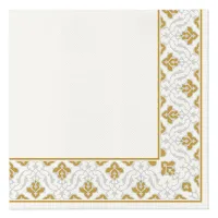 Obrúsky PAW AIRLAID 40x40 cm - Floral Frame Gold