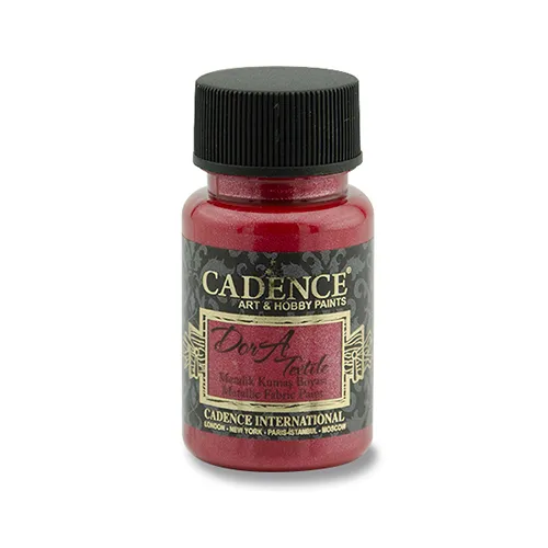 Textilná farba Cadence, metal. červená, 50 ml