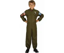 Detský kostým (overal) Pilot stíhačky, veľkosť 110/120 cm