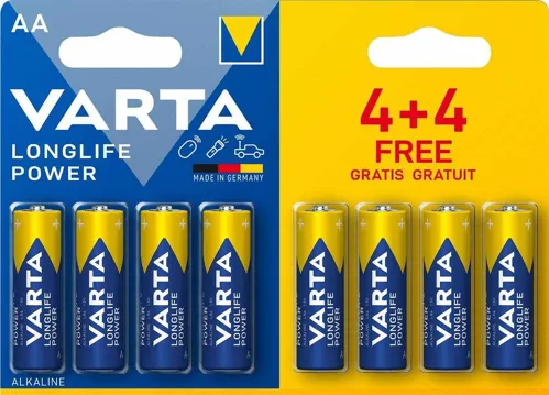 Varta AA 1,5 V LR6 / 4+4 ks Longlife POWER 4906