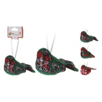 Vianočná ozdoba - PS vtáčik 12 cm, mix/1ks