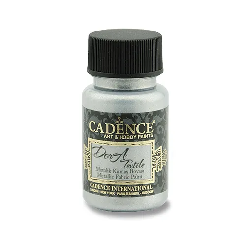 Textilná farba Cadence, metal. strieborná, 50 ml