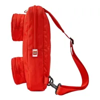LEGO Signature Brick 1x2 Sling Bag - s jedným popruhom, červený (2)