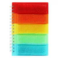 Zápisník pre deti A5 štvorčekový s masážnymi prvkami na obálke