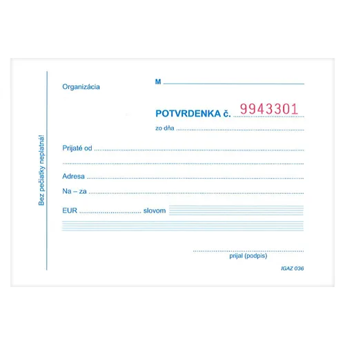 Potvrdenka s juxtou A6, samoprepis (36)