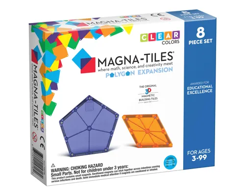 MAGNA-TILES - Magnetická stavebnica Polygons 8 dielov