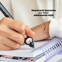 Miquelrius B2F - gumovateľné pero, žralok, tučniak, 2 ks, blister, mix farieb, modrá náplň (3)
