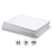 Výkres školský 190g, biely / 10 ks balenie, výber z variant  A3 / A4