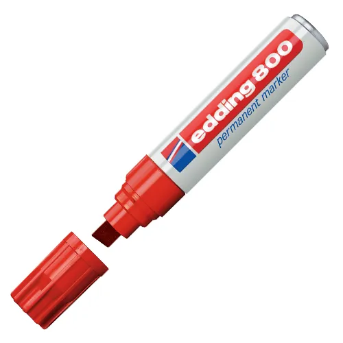Permanentný popisovač Edding 800 červený
