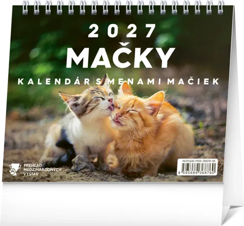 NOTIQUE Stolový kalendár  2027, 16,5 x 13 cm, výber z motívov