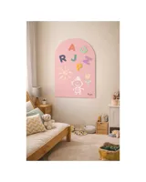 MagneKids Magnetická nástenná tabuľa Oblúk Staroružová 95 x 60 cm