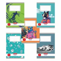 Herlitz Zošit 523, A5/20 listov, linajkový, chlapčenský motív