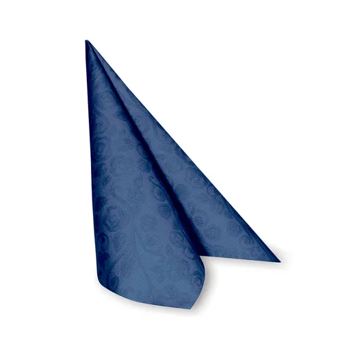 Obrúsky Premium  40 x 40 cm dekor R" tmavo modré 50 ks