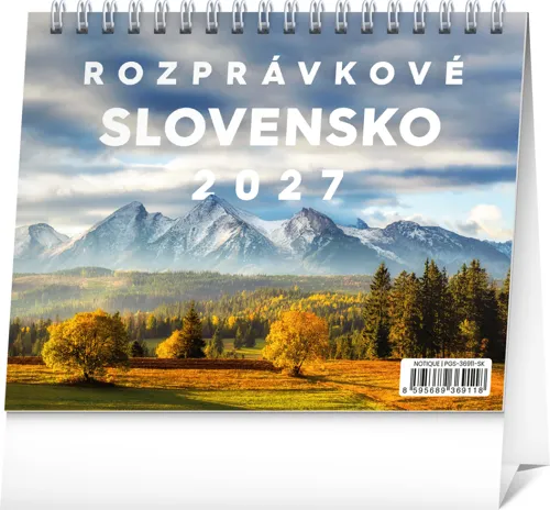 NOTIQUE Stolový kalendár  2027, 16,5 x 13 cm, výber z motívov
