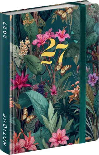NOTIQUE Týždenný diár do kabelky 2027, 9,8 x 14,5 cm, výber z variant