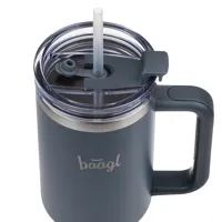 BAAGL B-Cup Antracit, ( maxi termohrnček so slamkou ), 1180 ml (2)