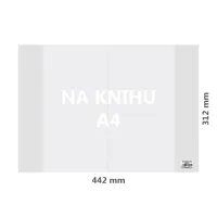 Obal na knihu A4 PVC 442x312 mm, hrubý/transparentný, 1 ks (1)