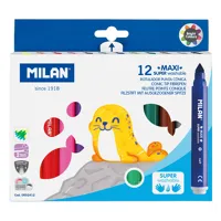 Fixy MILAN guľaté 7,5 mm MAXI - sada 12 ks