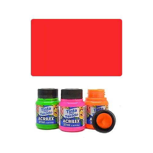ACR Farba na textil 37ml, Fluorescent Red 103