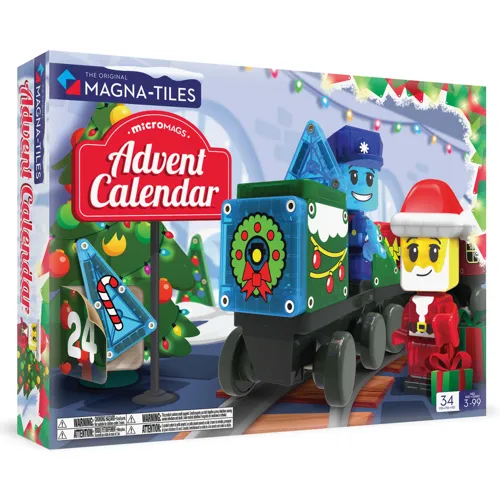 MAGNA-TILES - Magnetická stavebnica Adventný kalendár 34 dielov