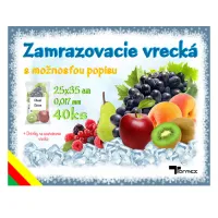 Zamrazovacie vrecká 25 x35cm,farebné - 40ks