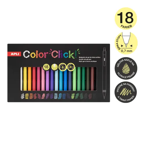 APLI sada akrylových gélových rollerov Color Click - výber z variant