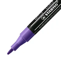Akrylový popisovač STABILO FREE Acrylic T100 Okrúhly hrot 1-2 mm - fialový (1)