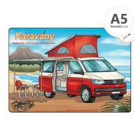 Omaľovanka A5 - Karavany