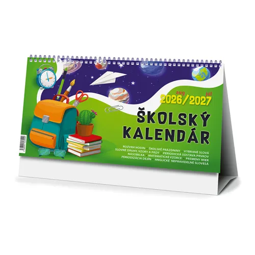 Kalendár stolový Školský 2026 / 2027