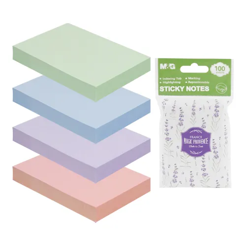 Blok lepiaci M&G Lavender 51 x 76 mm - 100 listov, mix/1ks