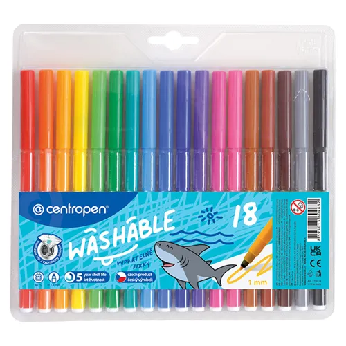 Fixy CENTROPEN 7790, šesťhranné, prateľné - výber z variant