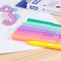 Fixy MILAN guľaté PASTEL - sada 8 ks (2)
