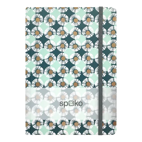 Spoko zápisník, Flowers I (sedmokrásky), A5, 75 g, 96 strán, linajkový