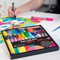Fix vláknový STABILO Pen 68 MAX ružový (4)