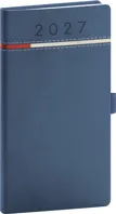 NOTIQUE Vreckový diár Tomy 2027, modro-červený, 9 x 15,5 cm
